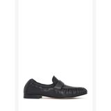 Kadın Siyah Deri Maskülen Loafer 26PFD260218