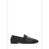 Kadın Siyah Deri Maskülen Loafer 26PFD350218