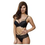 Kadın Siyah Desteksiz Dantelli Bralet Sütyen Külot Takım, 75B, TYC00347041020-69BS00018311038