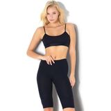 Kadın Siyah Diz Altı Tayt 571 - 2XL