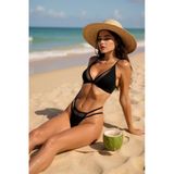 Kadın Siyah File Detaylı Özel Bikini Takımı – Modern, Konforlu Ve Günlük Kombinlere Uygun