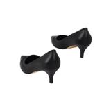 Kadın Siyah Mat Kısa Topuk Stiletto Ayakkabı - Candy