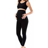 Kadın Siyah Penye Uzun Hamile Tayt - 3273A 3XL Renkli