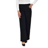 Kadın Siyah Pileli Bol Kumaş Pantolon BGL-ST04299 SİYAH M