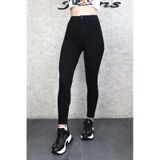 Kadın Siyah Süper Skinny Fit Esnek Likralı Denim Jean Kot Pantol
