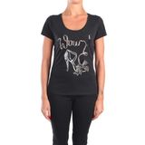 Kadın Siyah T-Shirt WF0340J0166-222