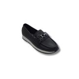 Kadın Siyah Taşlı Tokalı Comfort Loafer Ayakkabı, Rahat Taban, Düz Kadın Babet Ayakkabı taslıtokalıtarzkl1 (Siyah, EU Ayakkabı Beden Sistemi, Yetişkin, Sayısal, Orta, 39)