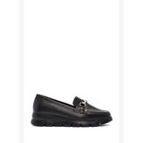 Kadın Siyah Toka Detaylı Deri Comfort Loafer AF170003DV