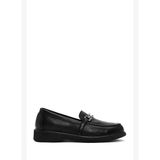 Kadın Siyah Tokalı Deri Comfort Loafer AF170001DV