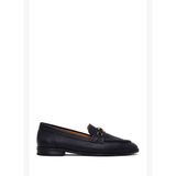Kadın Siyah Tokalı Maskülen Deri Loafer 26PFD2300FT