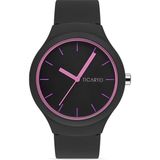 Kadın Slikon Siyah-Pembe Kol Saati TCTSR005802S0346 - Çok Renkli