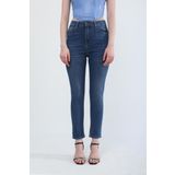 Kadın Slim Fit Likralı Esnek Jean Pantolon Mavi