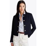 Kadın Slim Fit Mandarin Yaka Blazer Ceket - Lacivert - 40
