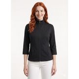 Kadın Slim Fit Siyah Fermuarlı Hırka