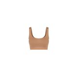 Kadın Spor Büstiyer Toparlayıcı Destekli Esnek Fit Bra - Mocha