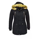 Kadın Spor Kanvas Kapüşonlu Parka M5300 BGL-ST03986