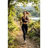 Kadın Spor Tayt Pedli Crop Büstiyer Kalın Askılı Fitilli Dalgıç Alt Üst Takım 2 'li Kota - 2XL - Siyah
