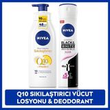 Kadın Sprey Deodorant Black&White Clear 150ml, Q10 Sıkılaştırıcı ve Nemlendirici Vücut Losyonu 400ml