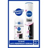 Kadın Sprey Deodorant Black&white Clear 150ml Ve Mini Roll-on Black&white Clear
