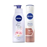 Kadın Sprey Deodorant Derma Control Clinical 150ML, Kiraz Çiçeği Nemlendirici Vücut Losyonu 400ML - Option-1