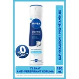 Kadın Sprey Deodorant Derma Control Defend 150 ml,Tahriş Karşıtı,Alkolsüz,Hyaluron,Pro Vitamin B5