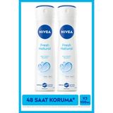 Kadın Sprey Deodorant Fresh Natural 150 ml,48 Saat Koruma,Okyanus Özleri,2x Adet