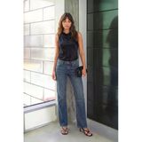 Kadın Straight Fit Düz Kesim %100 Pamuk Jean Pantolon