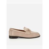 Kadın Süet Deri Bej Toka Detaylı Klasik Loafer 01AYH321310A310