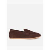 Kadın Süet Deri Kahverengi Yumuşak Dokulu Klasik Loafer 01AYH322270A480