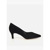 Kadın Süet Deri Siyah Kısa Topuklu Stiletto 01AYH321890A100