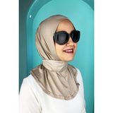 Kadın Sütlü Kahve Penye Viskon Likralı Pratik Hazır Şal