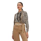 Kadın Taş Detaylı Kemerli Pantolon - Şık ve Modern Tasarım - Günlük ve Özel Kullanımlar için Pantolon, Camel, 42