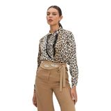 Kadın Taş Detaylı Kemerli Pantolon - Şık ve Modern Tasarım - Günlük ve Özel Kullanımlar için Pantolon, Camel, 44