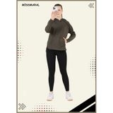 Kadın Taytlı Takım Spor Tunik & Tayt Dalgıç Kumaş Sports And Casual Haki 3060 Haki / Siyah