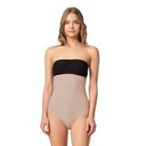 Kadın Ten Rengi Dikişsiz Alttan Çıtçıtlı Yüksek Bel Slip Korse, L, TYC00241846893-869SL00020508