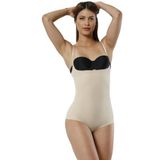 Kadın Ten Rengi Form Angel Lazer Kesim Iz Yapmaz Toparlayıcı Paçalı Göğüs Altı Hayalet Korse, S/M, B2021FA-19804IGP271456