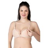 Kadın Ten Rengi Modal Kaplı Emzirme Sütyeni, 100B, ST03313-869SC0015288