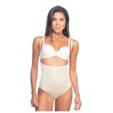 Kadın Ten Rengi Toparlayıcı Göğsü Açık Body Slip Korse, M, BS2073NMI-869SL00019104