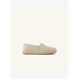 Kadın Terlik 10023022 Toms ALPARGATA ROPE 2.0 Champagne Glimmer Slub Canvas
