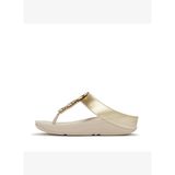 Kadın Terlik HJ1-675 FitFlop HALO BEAD-CIRCLE METALLIC TOE-POST SANDALS