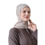 Kadın Tesettür Bambu Kraş Şal, Ütü Gerektirmeyen Doğal Hijab Başörtüsü (75x180 cm) - Taş Rengi