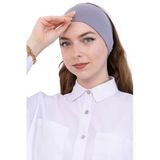 Kadın Tesettür Bandana Penye Kaymaz Hazır Şal Eşarp Altı Bone Rahat Kullanım Gri