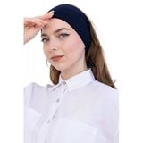 Kadın Tesettür Bandana Penye Kaymaz Hazır Şal Eşarp Altı Bone Rahat Kullanım Lacivert