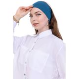 Kadın Tesettür Bandana Penye Kaymaz Hazır Şal Eşarp Altı Bone Rahat Kullanım Turkuaz