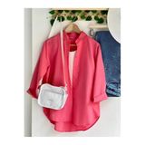Kadın Tesettür Gömlek, Uzun Kollu Oversize Boyfriend Kesim, Düğmeli Gömlek Yaka, Günlük Rahat Tasarım, Pers Pembesi, Exxit Collection TYC0839835682Mabs12503010