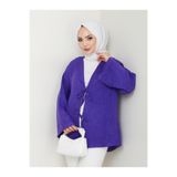 Kadın Tesettür Sofya Keten Gömlek, Uzun Kollu İp Bağlamalı, Rahat Kesim Günlük Kimono Form, Lacivert, Exxit Collection avkabsgömlek01