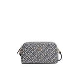 Kadın TH Monogram Desenli Fermuarlı Lacivert Omuz Çantası AW0AW18864-0GY