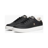 Kadın Th Monogram Plaque Court Sneakers - Siyah