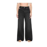 Kadın The Wide Leg Evening Siyah Jean
