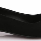 Kadın Tokalı Babet Siyah Velvet 39842534